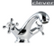 Lavabo bimando con aireador y flexibles 3/8" >350mm.